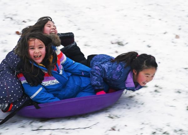 The snowfall was the first time New York City picked up an inch of snow or more in a calendar day since Jan. 29, 2022.