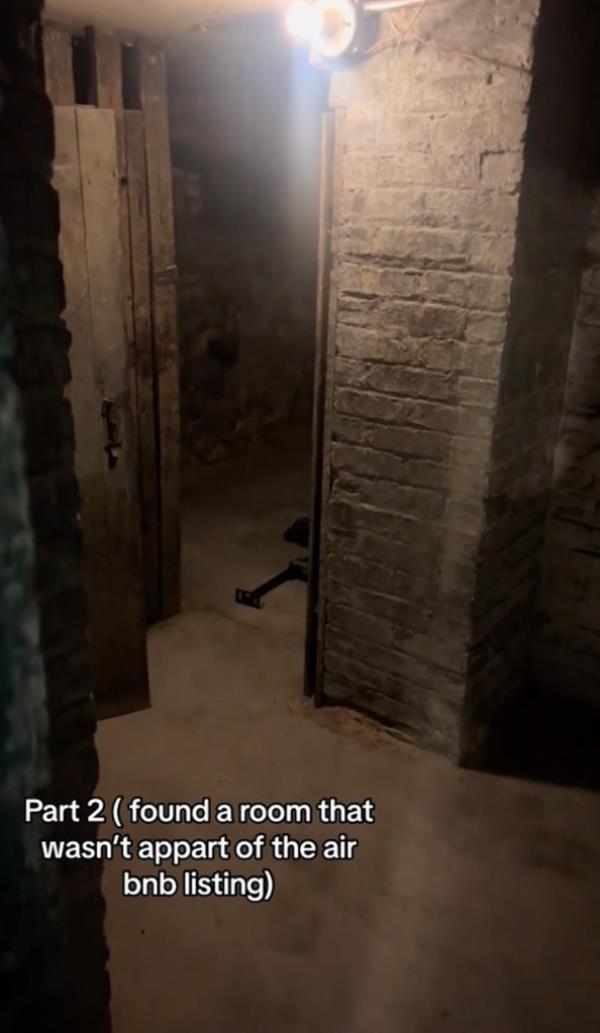 View of hidden room in Airbnb